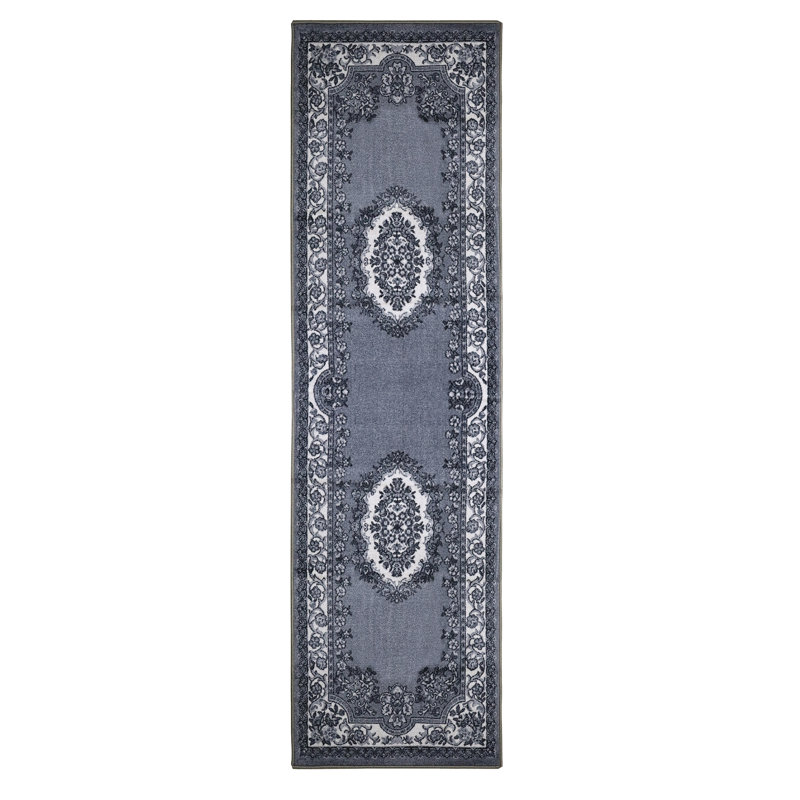 Tapis de couloir intérieur antidérapant Meredith, Tapis de couloir 2 pi 7 po x 8 pi