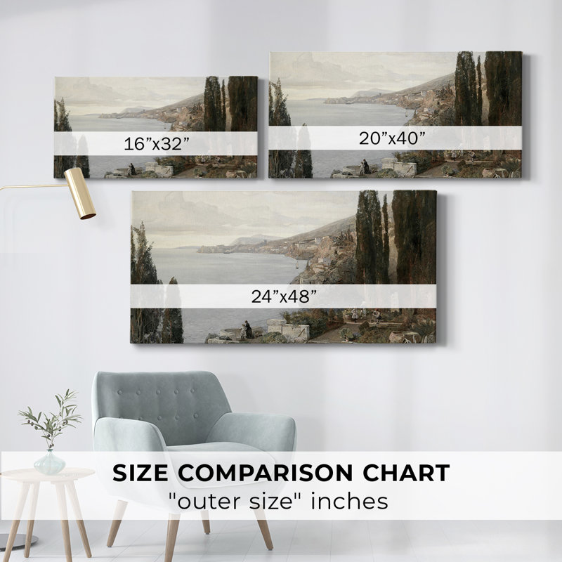 Série paysage - CMLXII - Toile tendue avec châssis - Prêt à accrocher, H 24 po x l 48 po