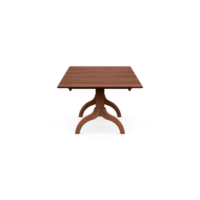 Sarah Four Leg Extension Table, Cognac Cherry, 66" L x 42" W
