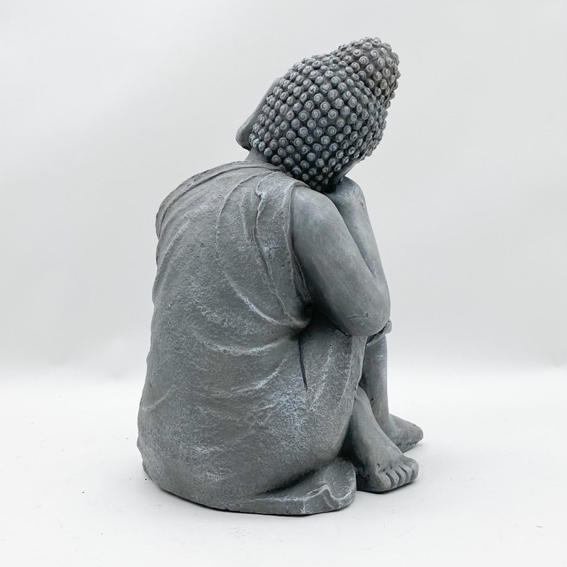 Elegant Ilan Buddha Statue Sitting Pose – Resin Sculpture for Indoor or Outdoor Home and Garden Display