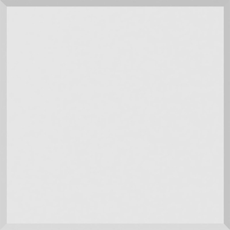 Rosette standard Sedgwick avec bord biseauté, H 8 po x l 8 po x p 0,5 po