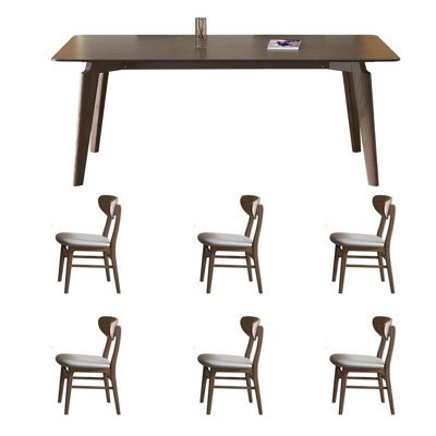 Table frittée en frêne blanc sophistiqué