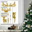 Golden Noel - Impression sur toile-1680106545