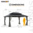 Sunjoy Hardtop Gazebo 12 x 16 ft. Outdoor Gazebo, Heavy Duty Steel Frame Gazebo, Double Tiered Metal Gazebo with Ceiling Hook and Removable Netting Sidewalls-87734863