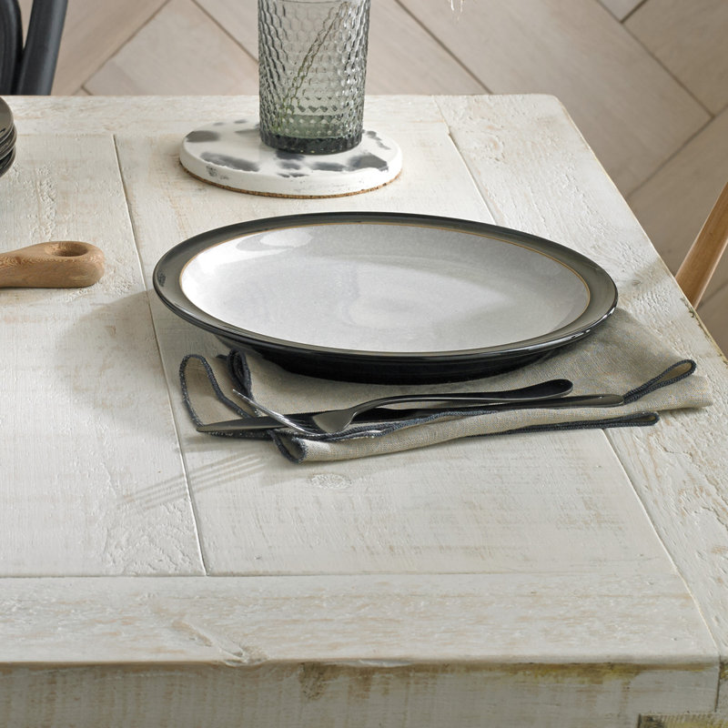 Denby Elements Dinner Plates, Black