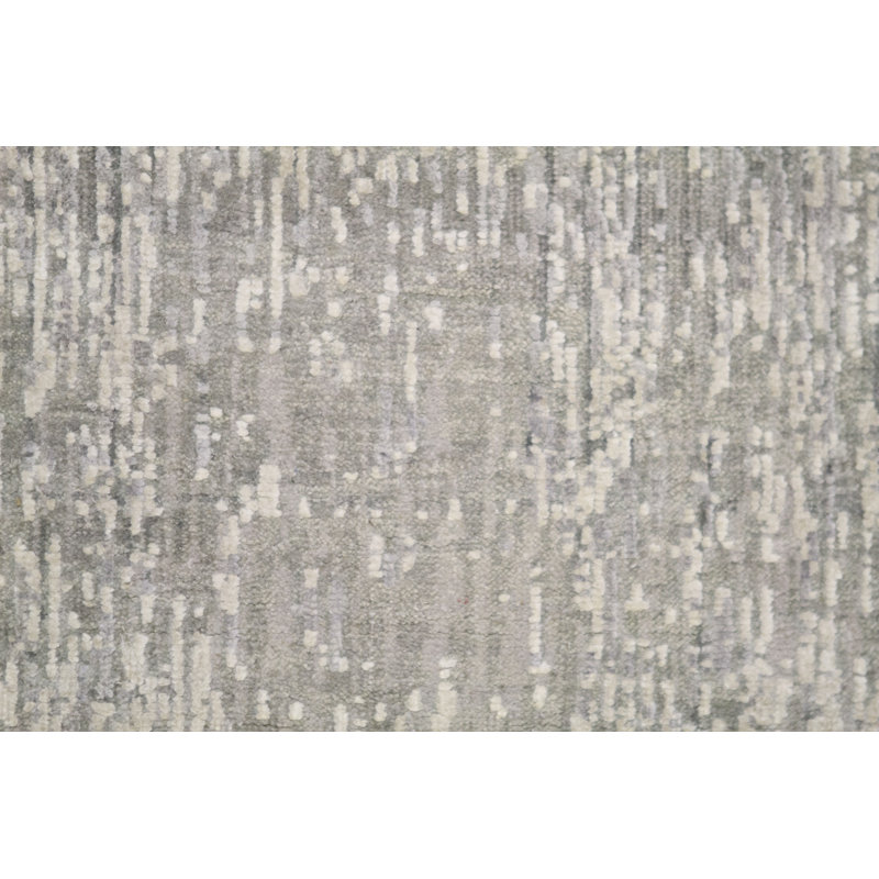Hand-Knotted High-Quality Beige and Gray Area Rug