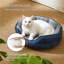 Lit pour chien et chat rond pour petits animaux de compagnie, nid lavable en peluche avec base antidérapante, intérieur-113487568-113029143