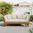 Lauire 65 " W Straight Acacia Solid Wood Patio Daybed with Cushions-150341388