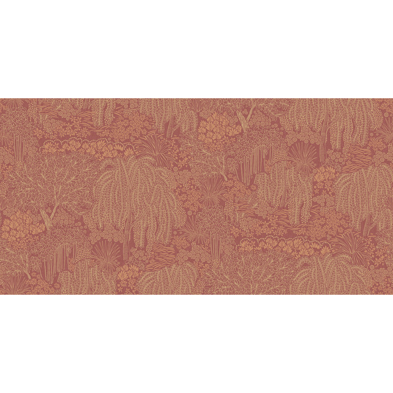 Papier peint Willow Whisper Wine, Rouge