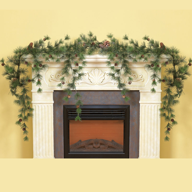 72" Snowy Pine Christmas Garland