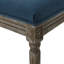 De 2 chaises de salle à manger rembourrées bleu marine - tissu d'élégance moderne 2, charme classique-1717064774