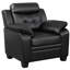 Fauteuil d'appoint rembourré et rembourré Winchell