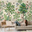 Papier peint botanique, oiseaux, papillons amovibles, décoration murale-614970136-614970117