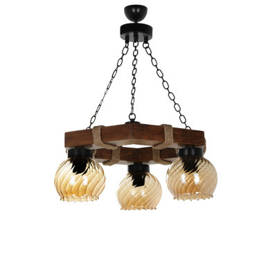 Lustre unique à 3 lumières Cade