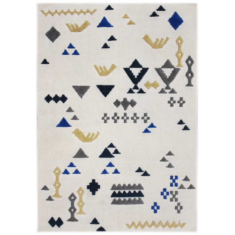 Aztec Hand Woven Area Rug, Rectangle 160 x 230cm