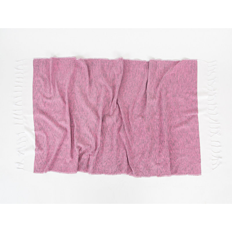 Serviette de plage 100% coton Gennesis, Rose