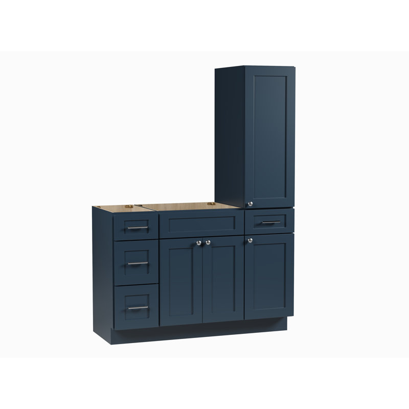 Ensemble de meuble-lavabo simple 51 po Disar, Bleu