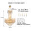 Luminaire de lustre en cristal Modern K9