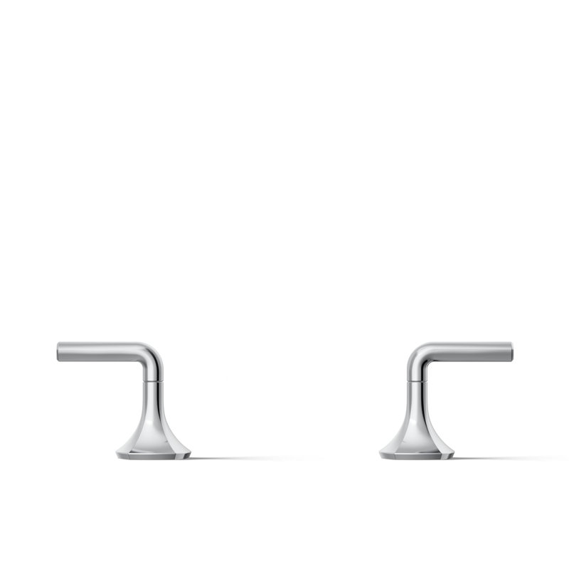 Occasion Lever Bathroom Sink Faucet Handles, 3.56" H x 16" W, Polished Chrome
