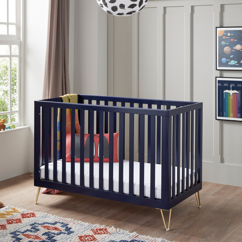 Kimi Cot Bed, Navy Blue
