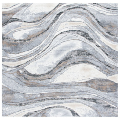 Makenna Abstract Gray/Beige/Brown Area Rug