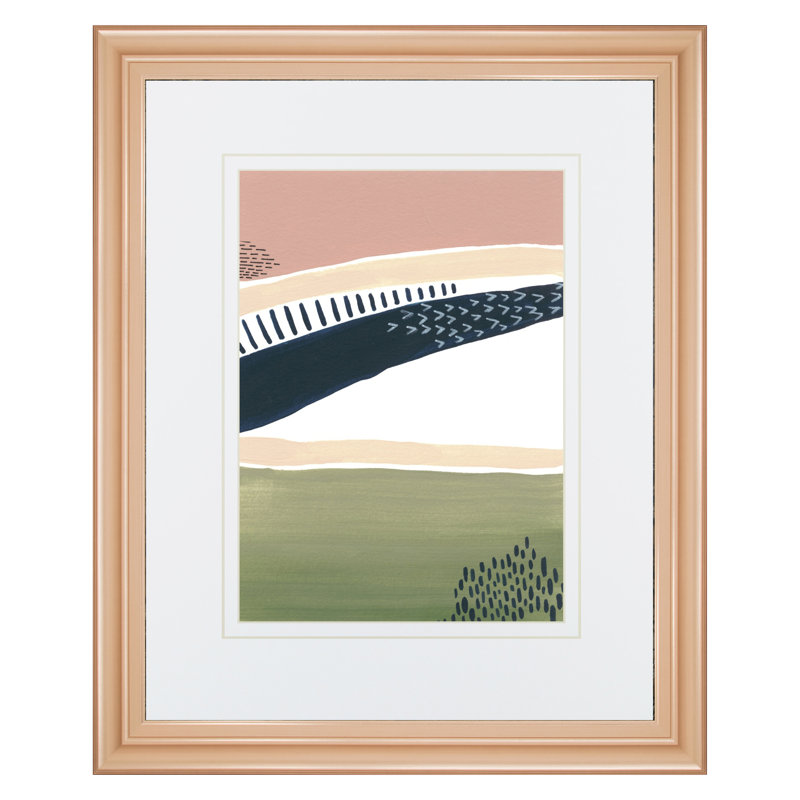 Art mural «Dusky Horizon» - 34 po x 40 po - Cadre en bois naturel