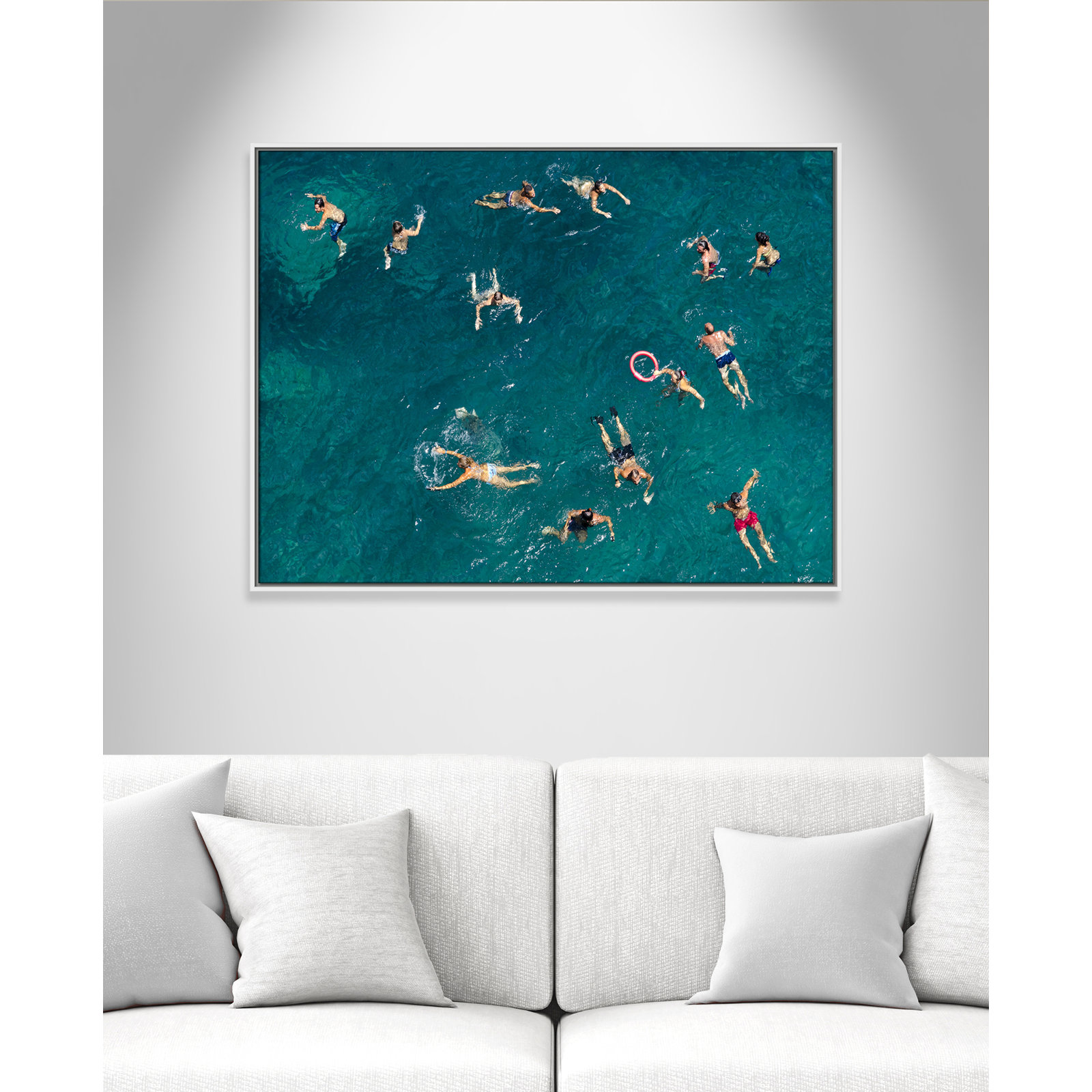 Norvell "Tonti" Print by Tonti, 31.5" H x 41.5" W x 2" D, White Framed Canvas