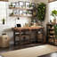 Bureau de travail Bridgevine Home Sausalito 60 po, aucun assemblage requis, finition whisky