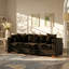 Canapé 3 places en velours d'eucalyptus Aislin l 84,5 po x P 32,3 po x H 31,9 po