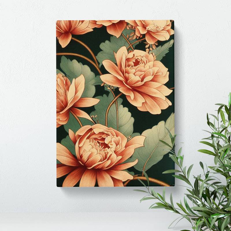 Flowers Classical No.5 - Wrapped Canvas, 50cm H x 35cm W