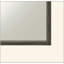 Miroir rectangulaire à bordure en bois - Design minimaliste à bords biseautés, polyvalent pour un décor moderne / traditionnel, idéal pour la chambre / le vestibule / la salle de bain