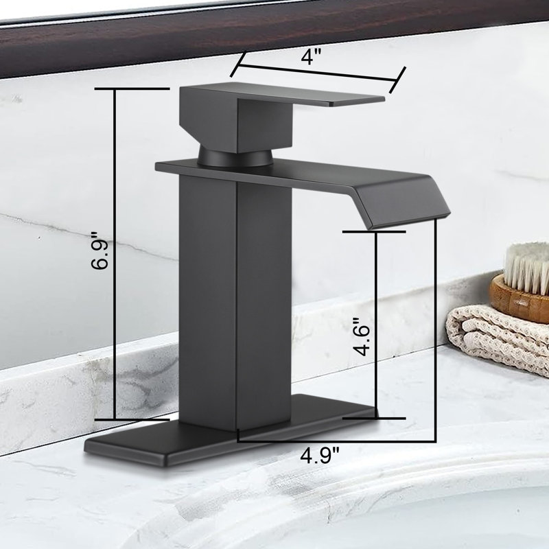 Robinet de salle de bain vasque, Noir mat