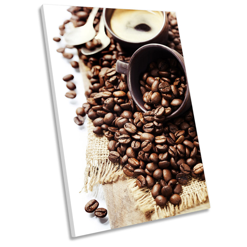 Coffee Beans Sack Kitchen Picture - Wrapped Canvas Print, 61cm H x 40.6cm W x 2cm D