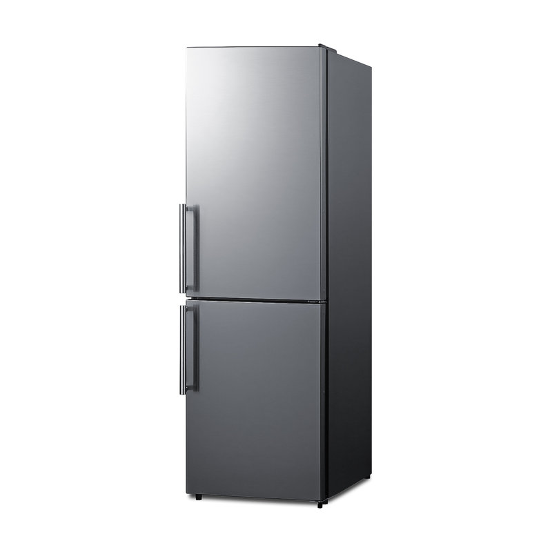Summit Appliance 24" W Stainless Steel Door Bottom Freezer Refrigerator, Right