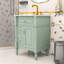 Meuble-lavabo autoportant avec lavabo, rangement réglable-1270076073