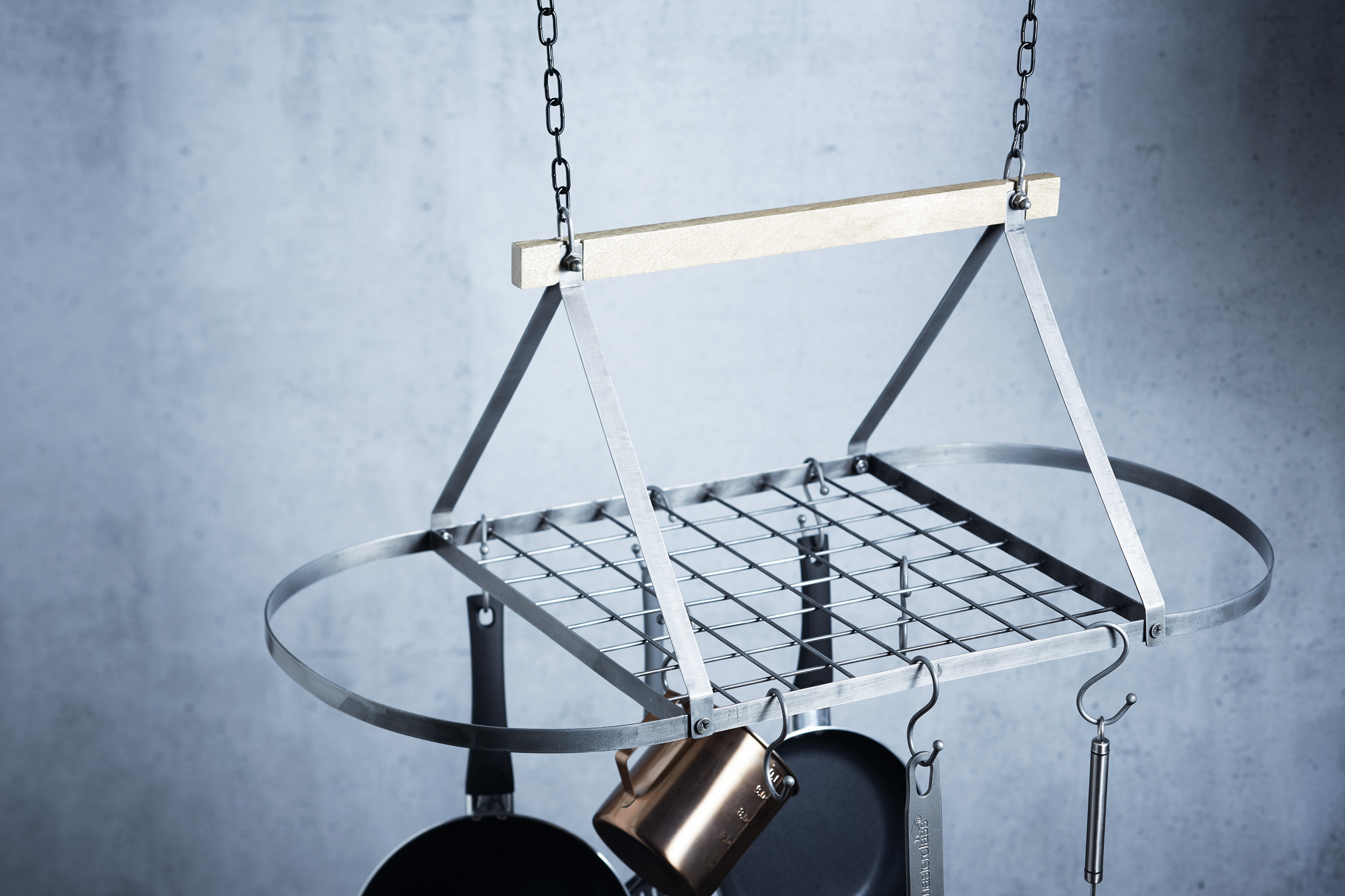 Pot Rack Commercial KitchenCraft Industrial Kitchen Hanging Pot Rack & Reviews | Wayfair.co.uk