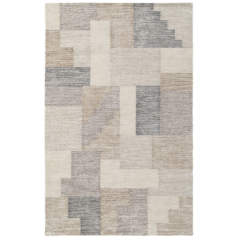 Tapis en laine touffeté à la main, Rectangle 2 po x 3 po