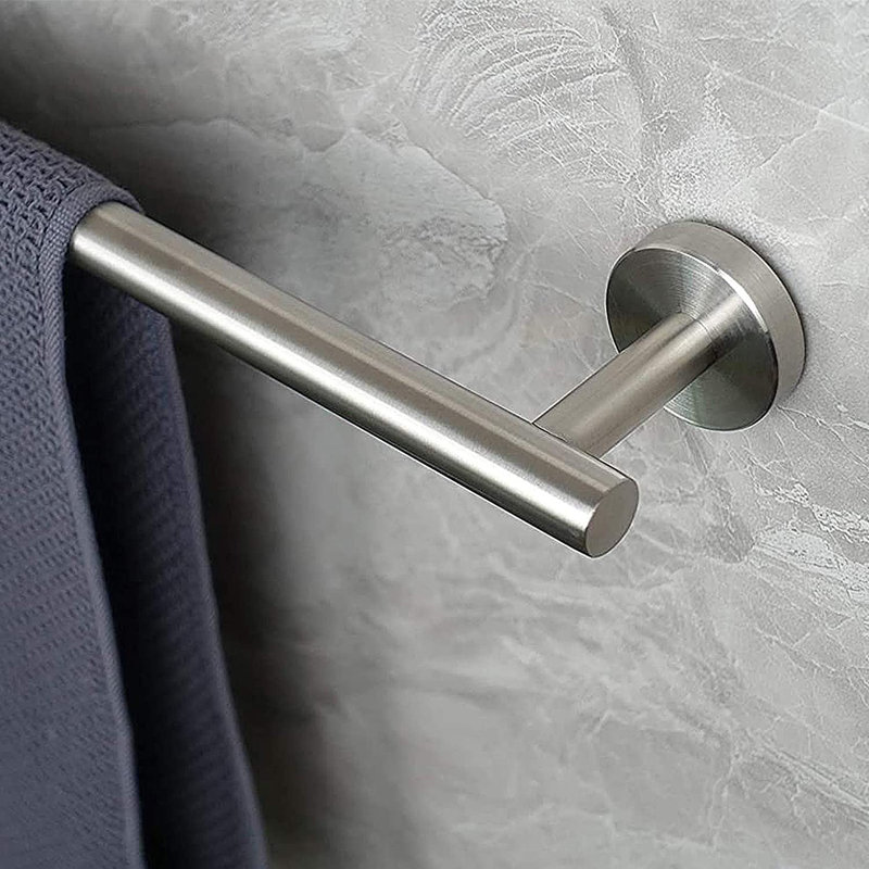 Wall Mounted Towel Bar,  Brushed Nickel, 3.15" H x 18" L  x 2" D