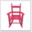 Chaise berçante rouge en bois massif pour enfants - sécuritaire, durable et adaptée à une utilisation intérieure ou extérieure-1184983420