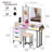 Jahsun Makeup Vanity with LED Light-871801085