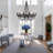 Knaack 12-Light Dimmable Beaded Chandelier -2144298427