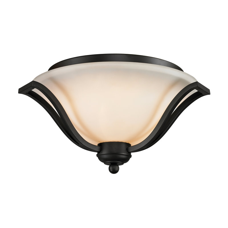 Plafonnier encastré 3 lumières 18,5 po Cadiz, Noir mat