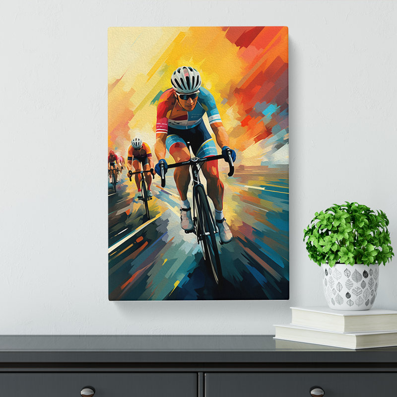 Tour De France Futurism - Wrapped Canvas, 50cm H x 35cm W x 3cm D