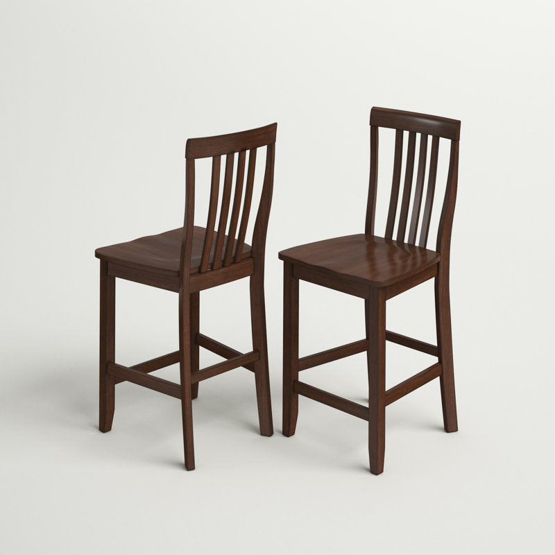 Diamondback Solid Wood Counter Stool, Mahogany, Counter Stool (24" Seat Height)