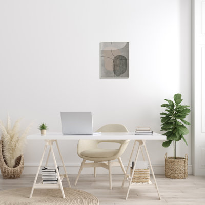 Galets gris comme des formes - Impression sur toile