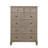 Danar 5-Drawer Transitional Chest In Gray Oak