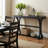 52" Long Vintage Narrow Console Table, Sturdy Open Storage Shelf, Anti-Tip Design Suitable For Entryway, Living Room-1952695094