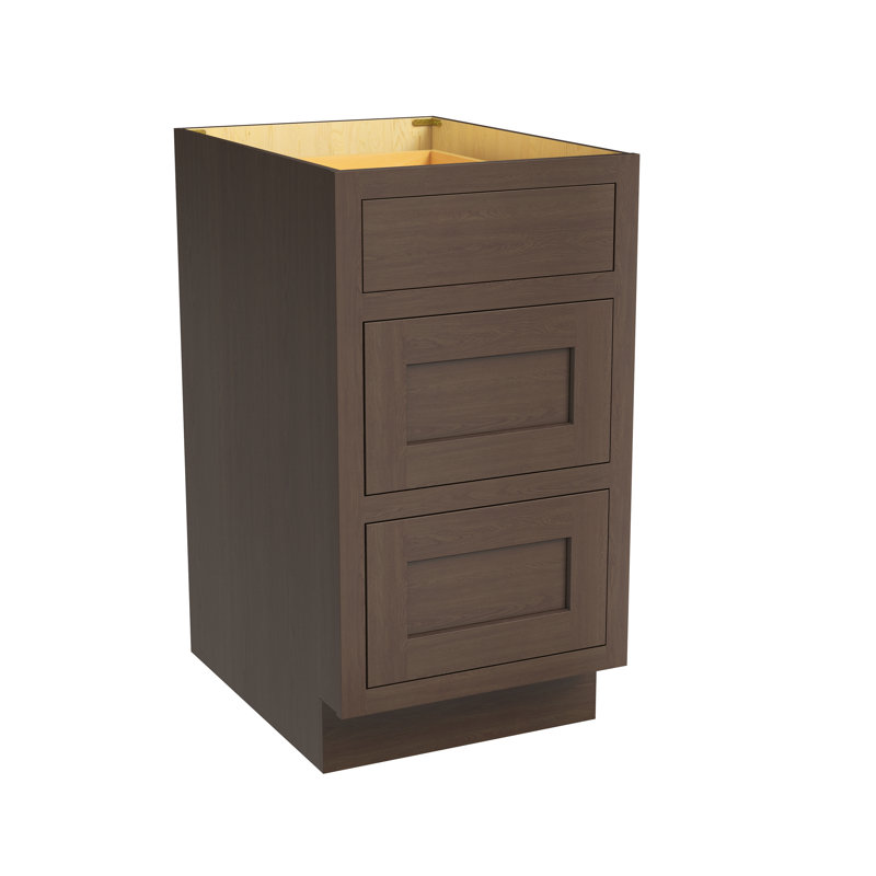 Armoire de cuisine à 3 tiroirs l 18 po x H 34,5 po x P 25 po prête à assembler Casainc, W18"x H34.5"