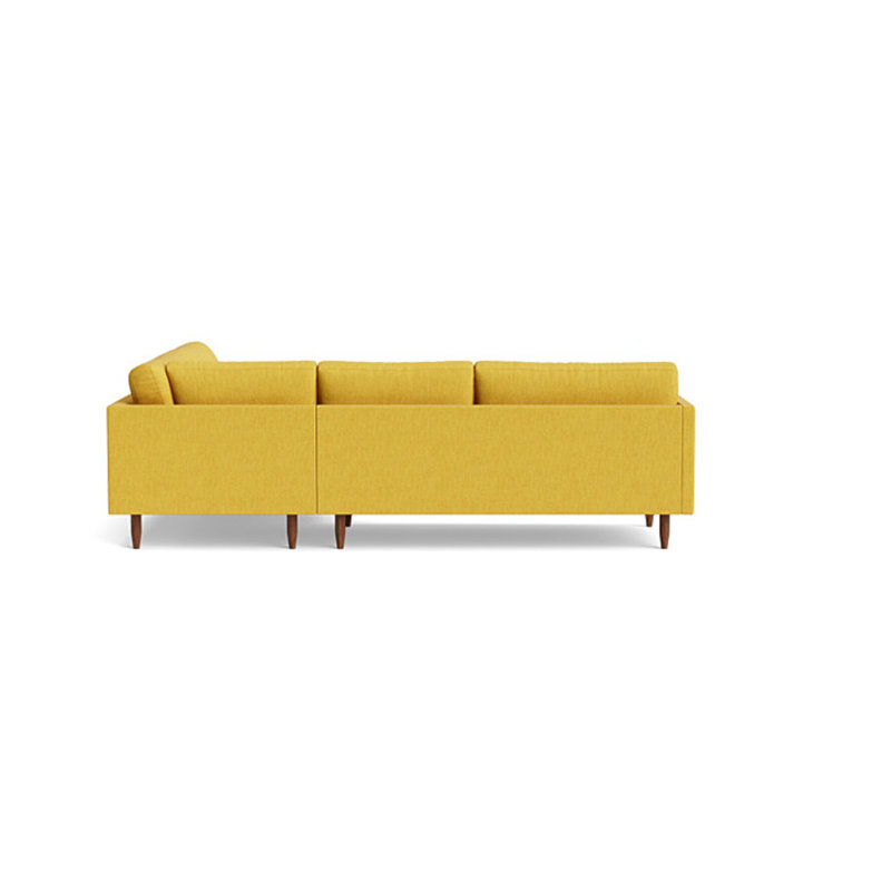 Skinny Fat Sectional, Performance Velvet - Nutmeg, Right Hand Facing
