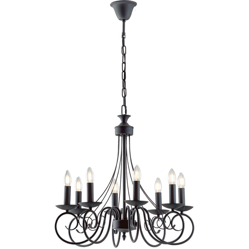 Ridgemark 8 - Light Candle Style Chandelier